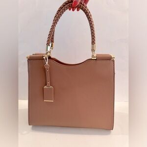 Satchel Handbag Faux Leather